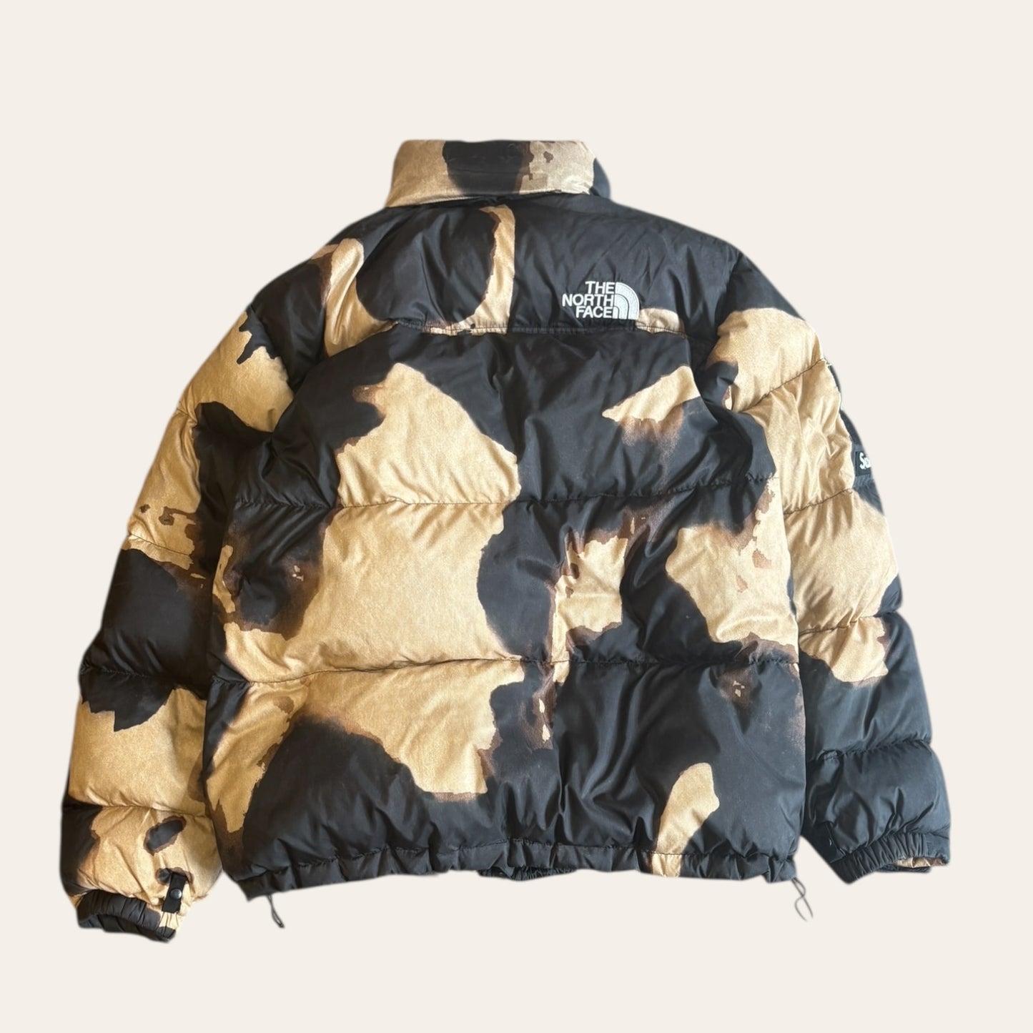 Supreme x North Face Bleached Denim Puffer Jacket Size XL