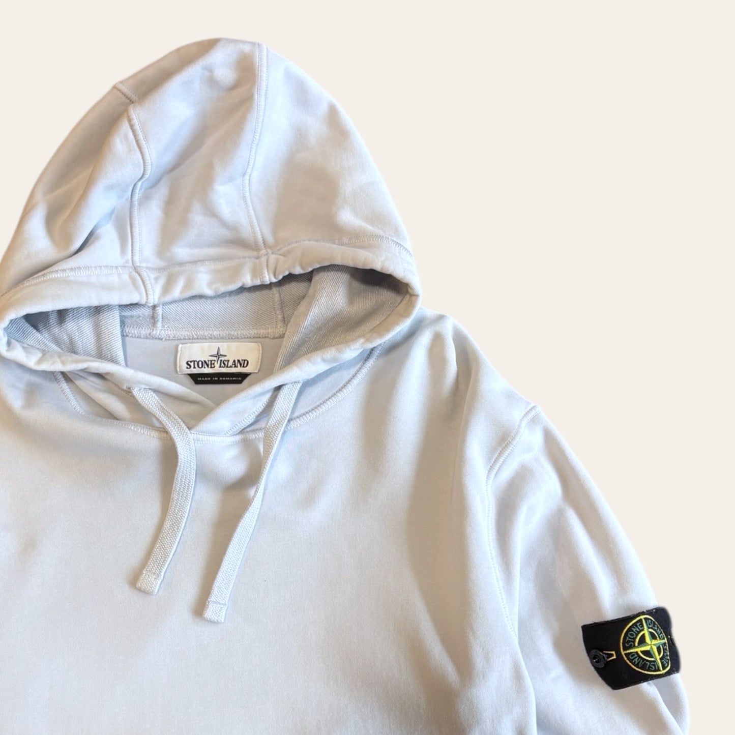 Stone Island Baby Blue Hoodie Size L