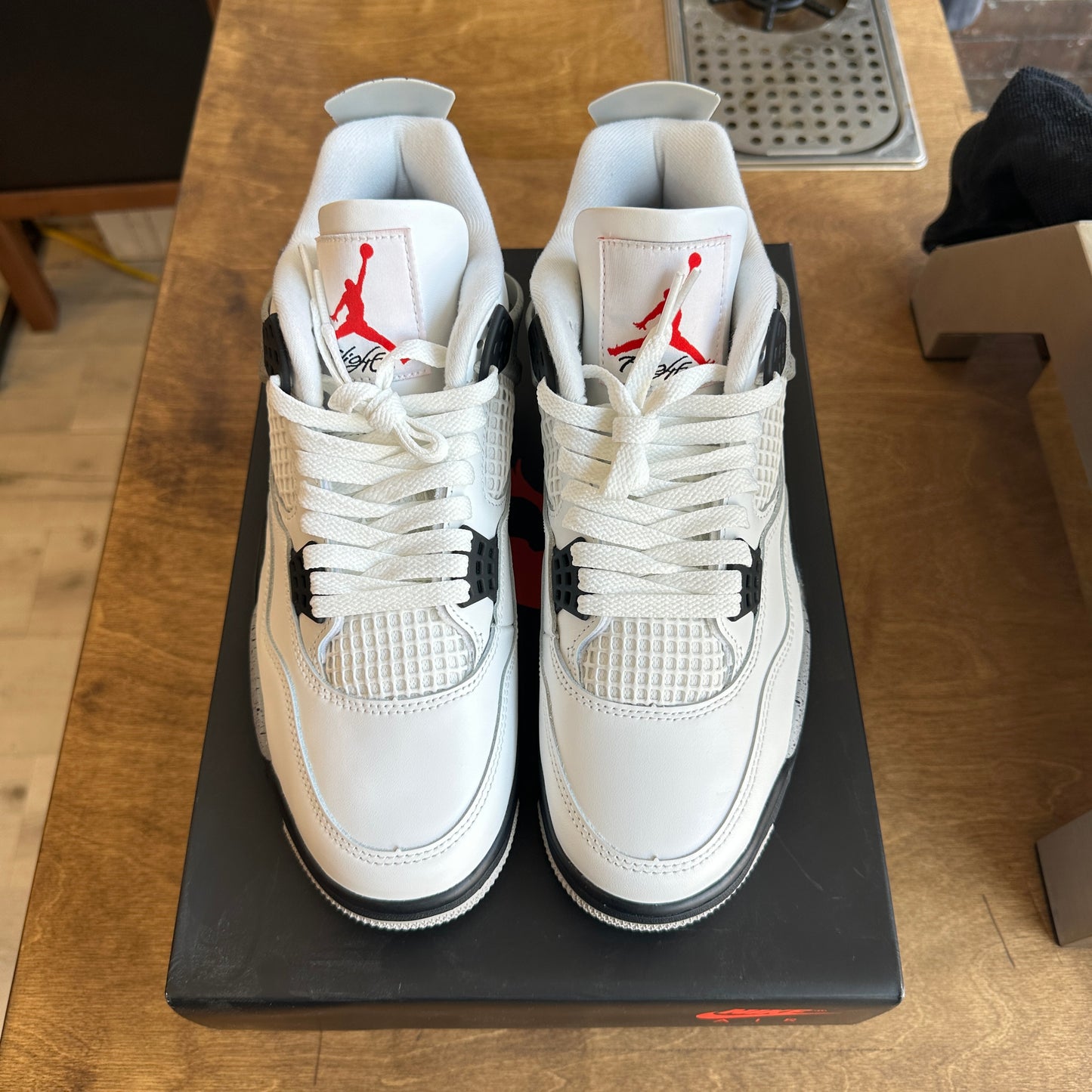 Brand New Jordan 4 "White Cement" Size 9.5
