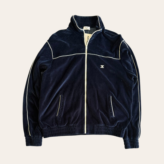 Celine Triomphe Velvet Track Jacket Size XL