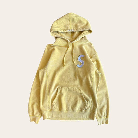 Supreme Leather Quilt S Hoodie Size L