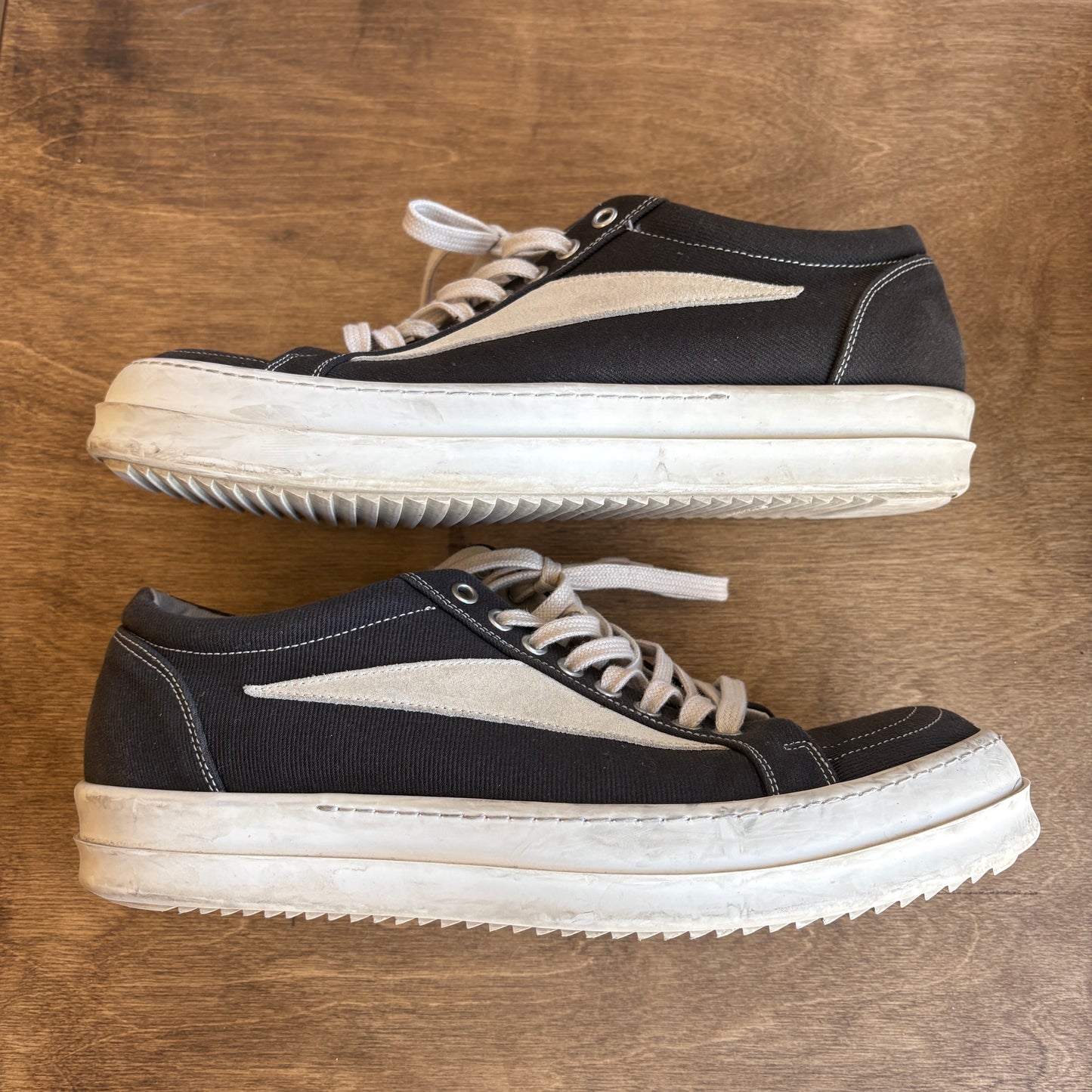Rick Owens Drkshdw Canvas Vintage Sneaker Size 43