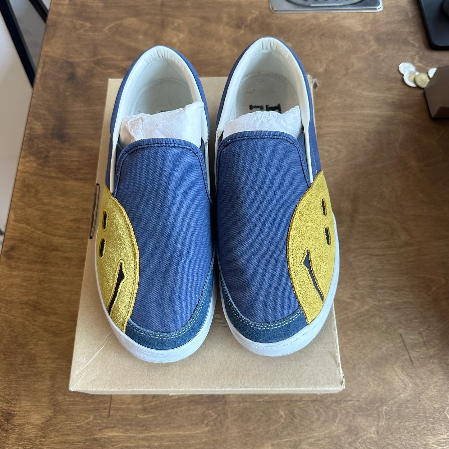 Kapital Rain Smile Slip On Sneakers Size 8