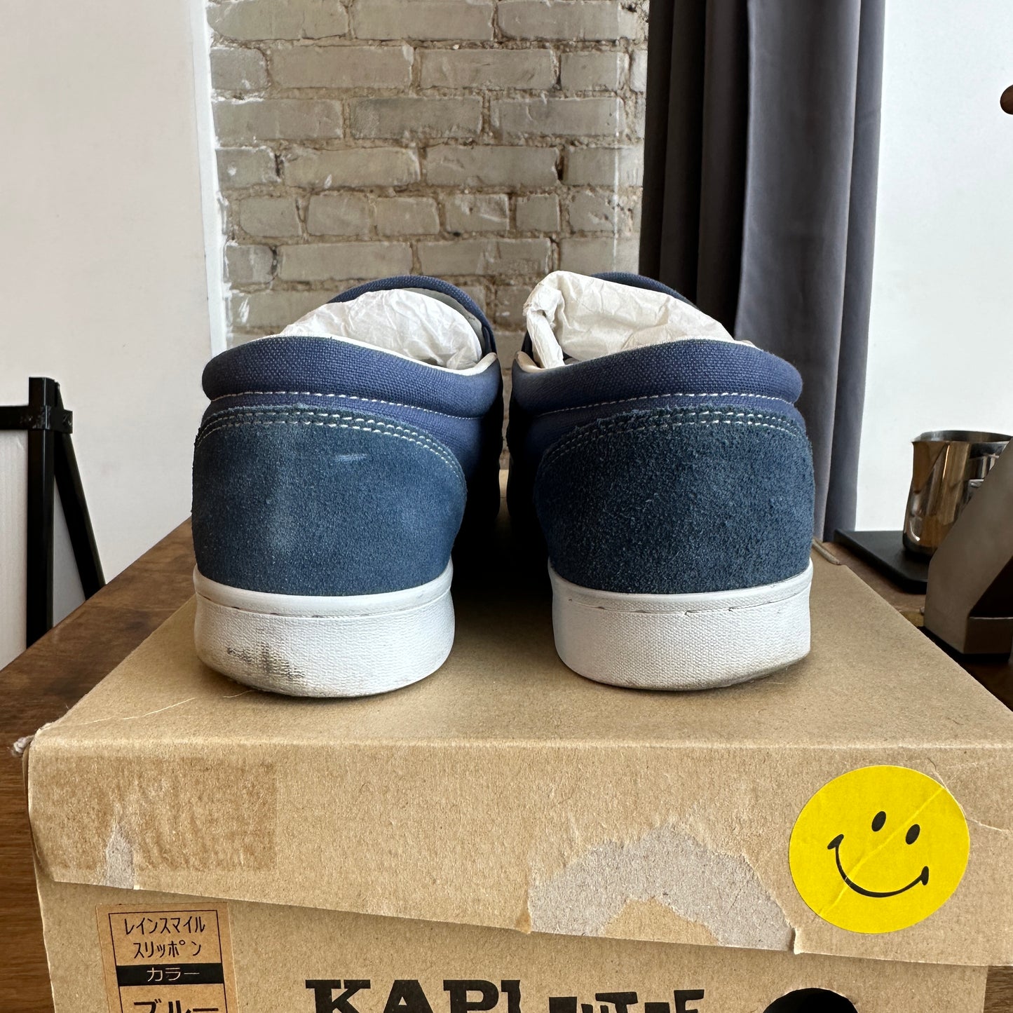 Kapital Rain Smile Slip On Sneakers Size 8