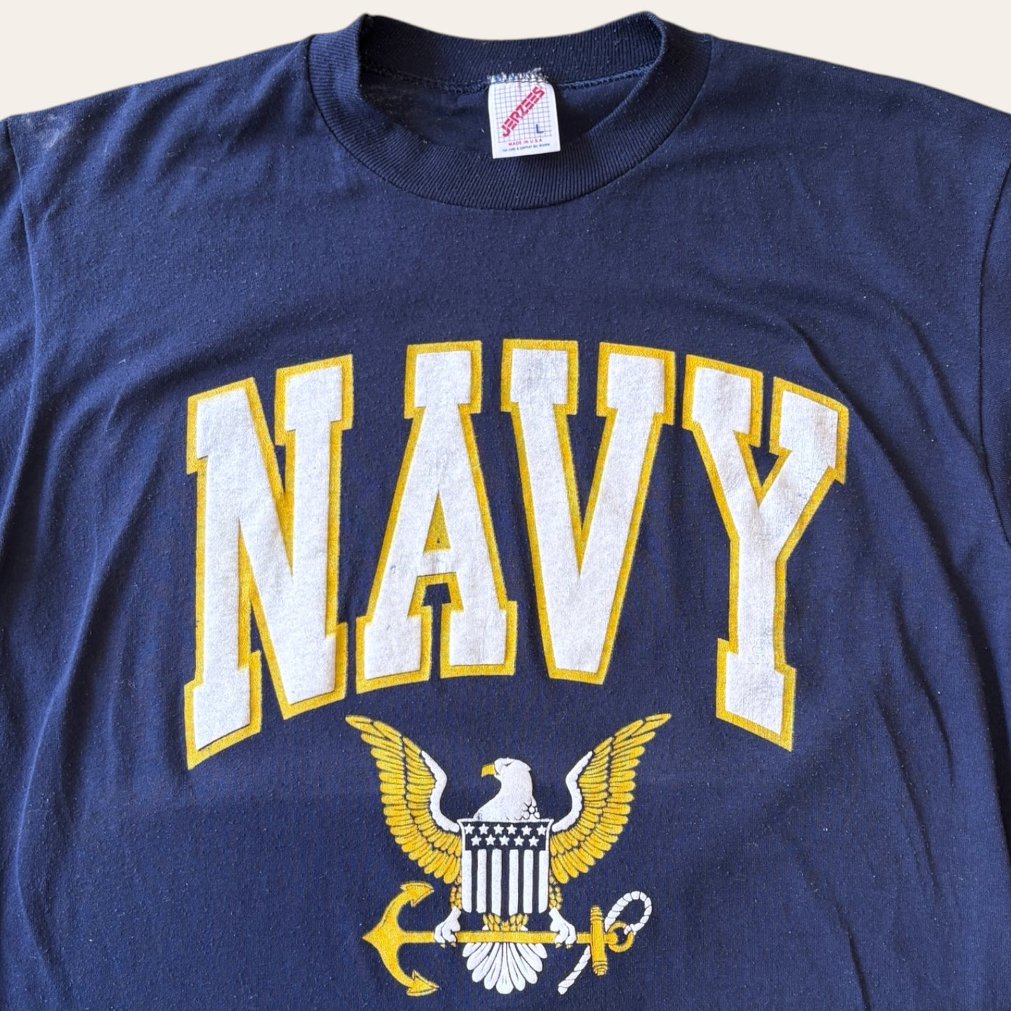 Vintage Navy Tee Size L