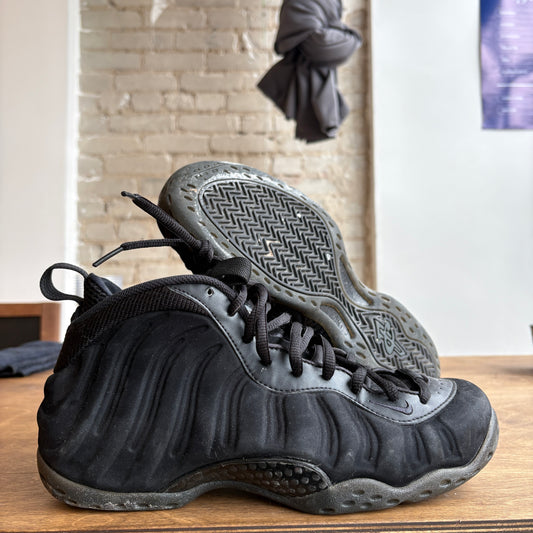Nike Foamposite Black Seude Size 9