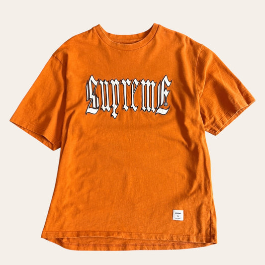 Supreme Tee Orange Size L