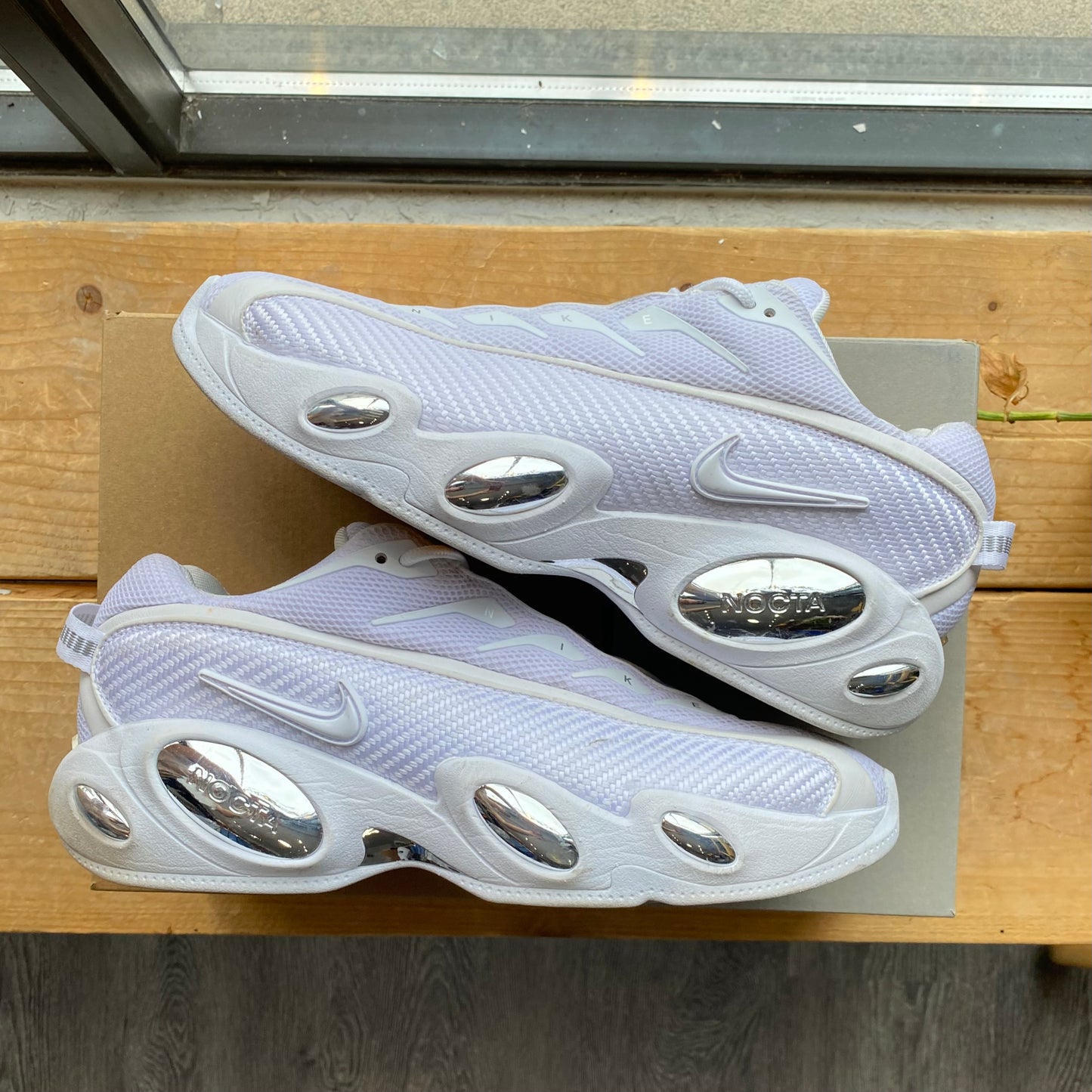 Nike NOCTA Glide 'White Chrome' Size 10.5