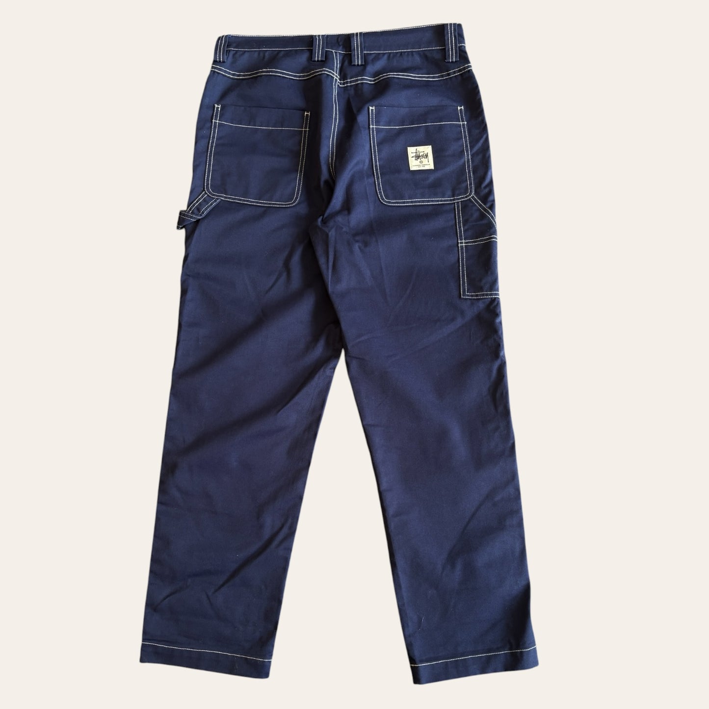 Stussy Contrast Stiched Double Knee Navy Size 30