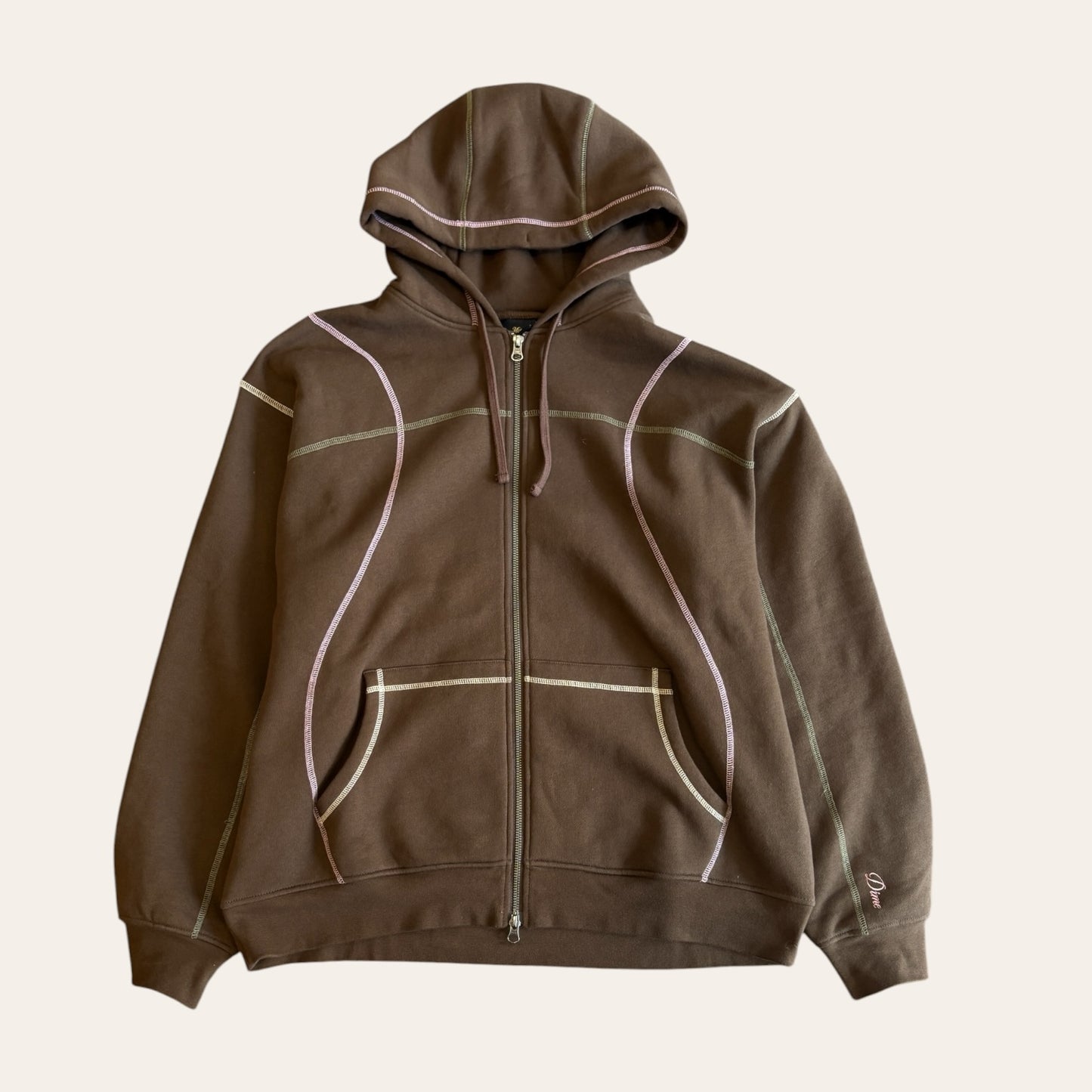 Dime Zip Up Hoodie Size XL