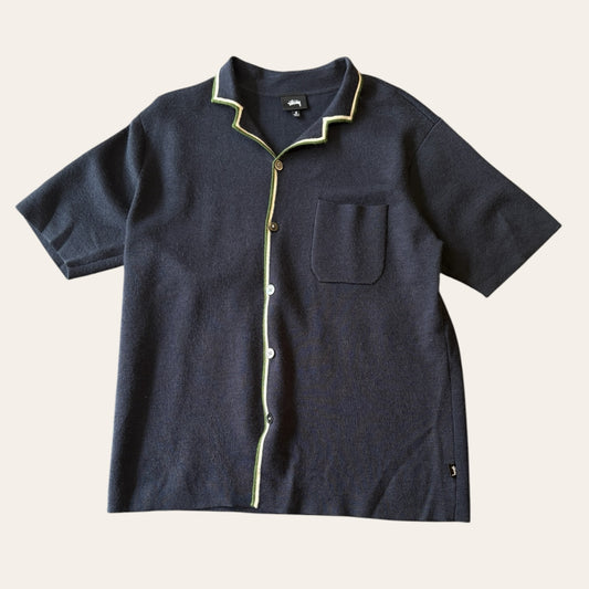 Stussy Knit Button up Shirt Size S
