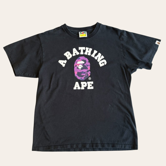Bape Purple Head Tee Size M