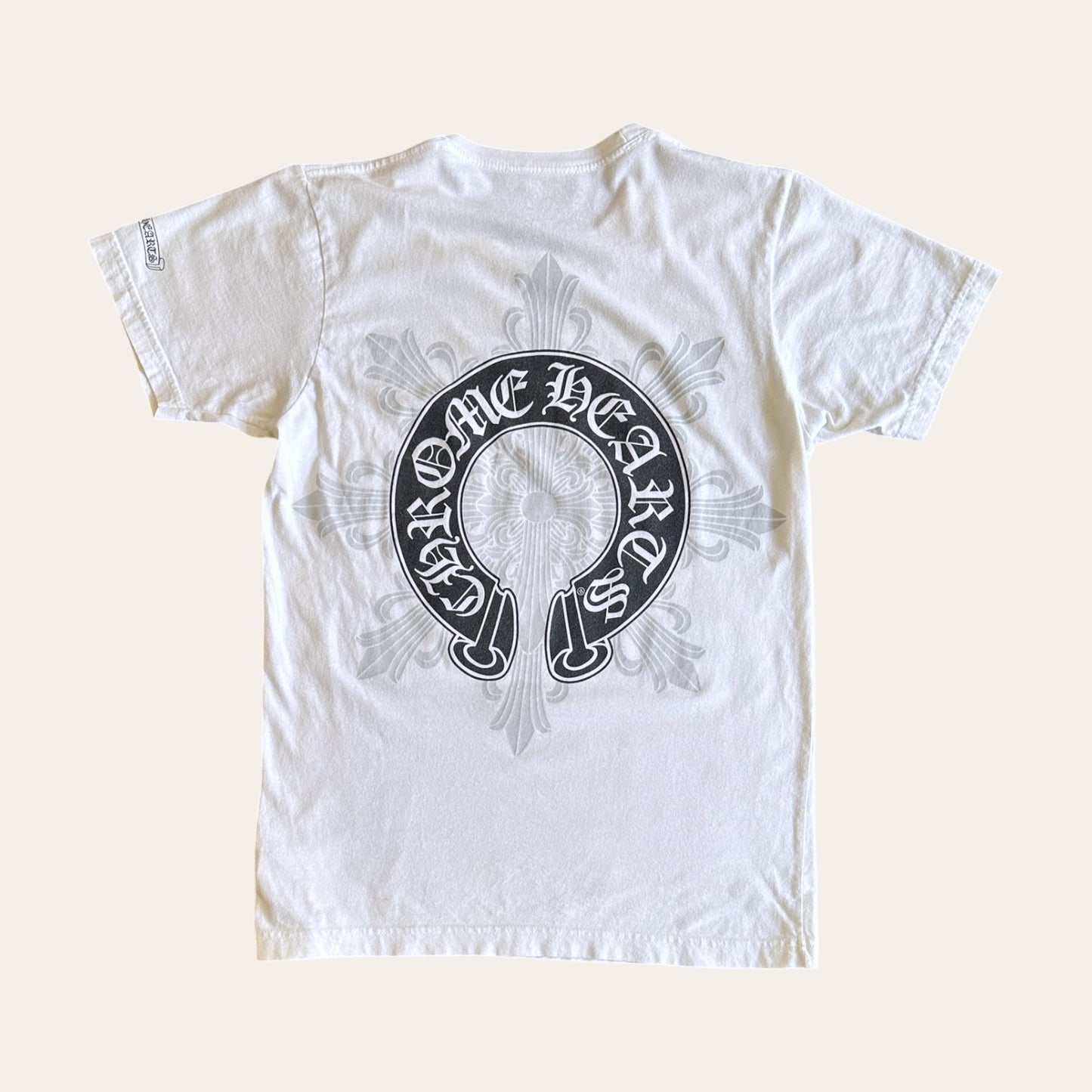 Chrome Hearts Horseshoe Pocket Tee White Size S