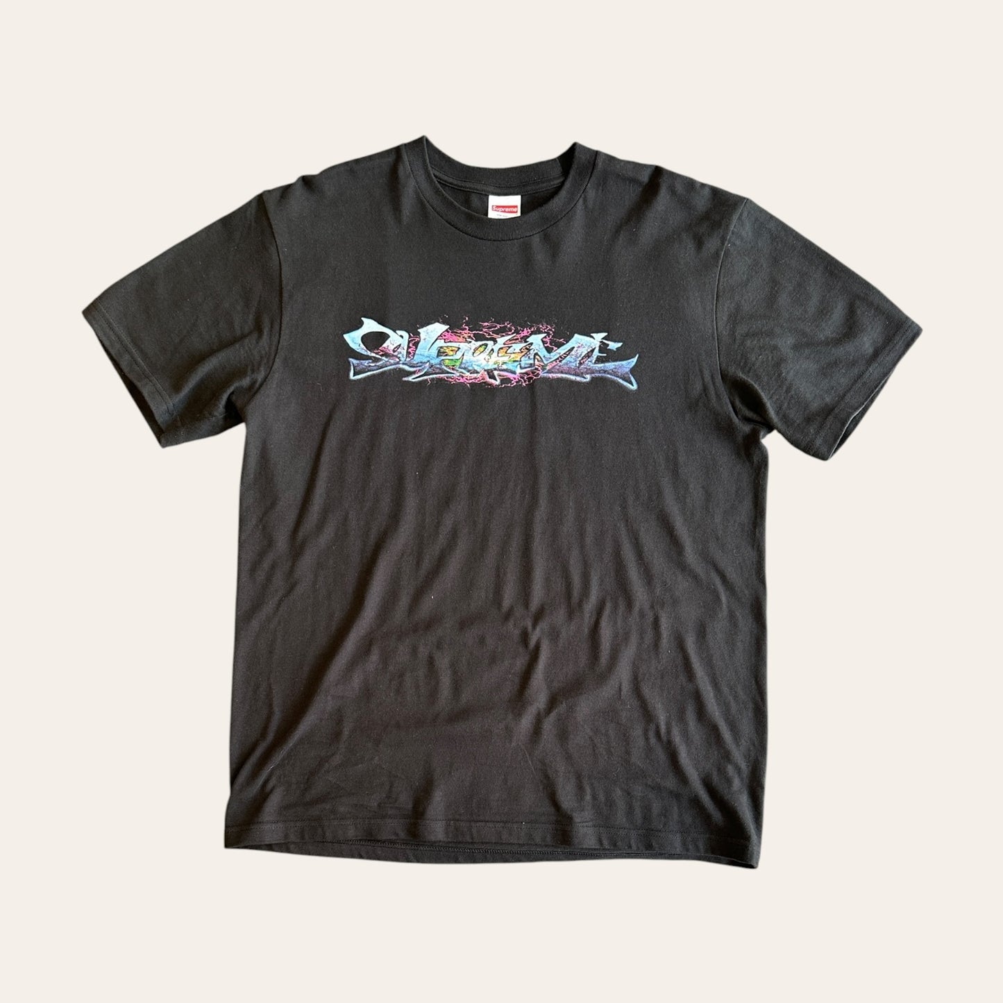 Supreme Tag Tee Black Size M