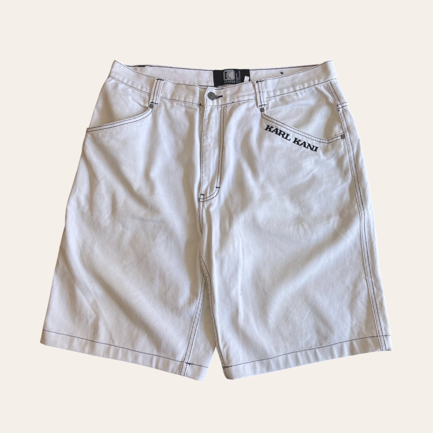 00s Karl Kani Jorts White Size 38