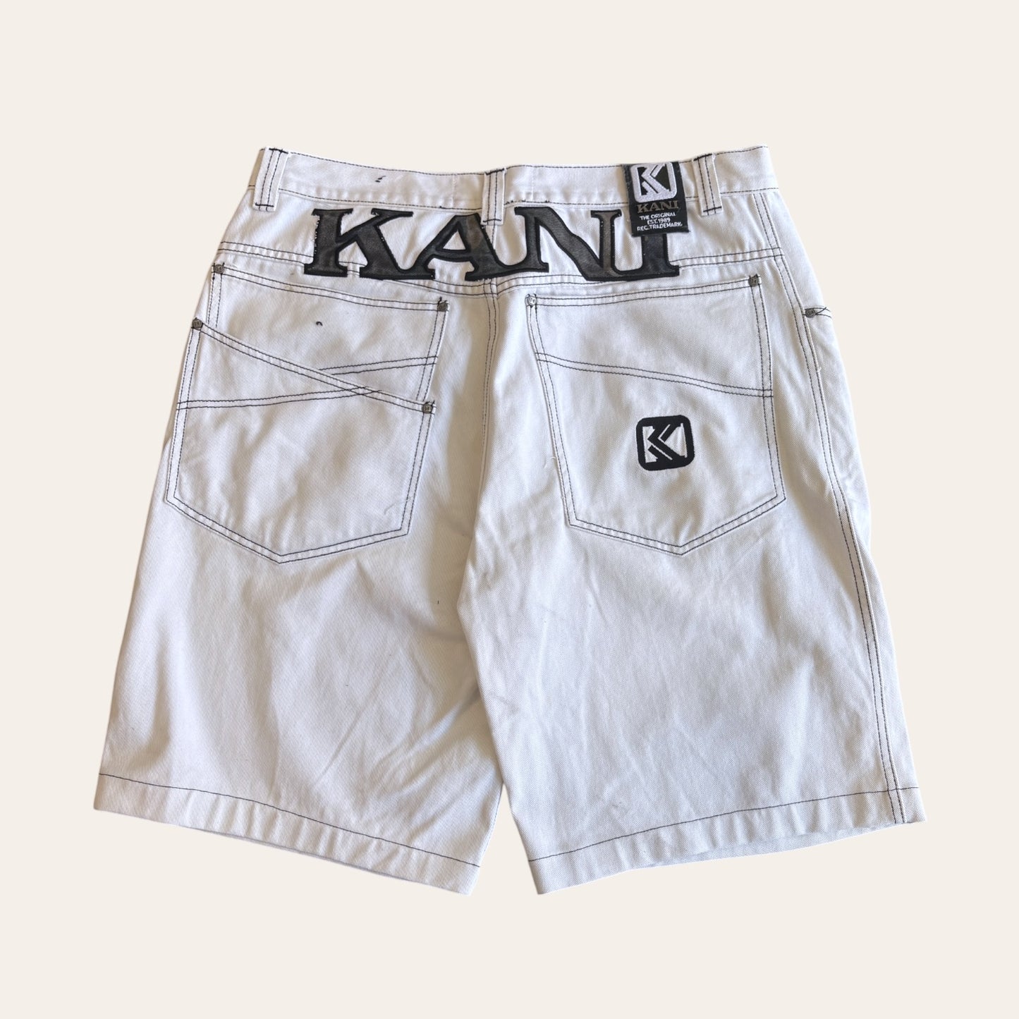 00s Karl Kani Jorts White Size 38