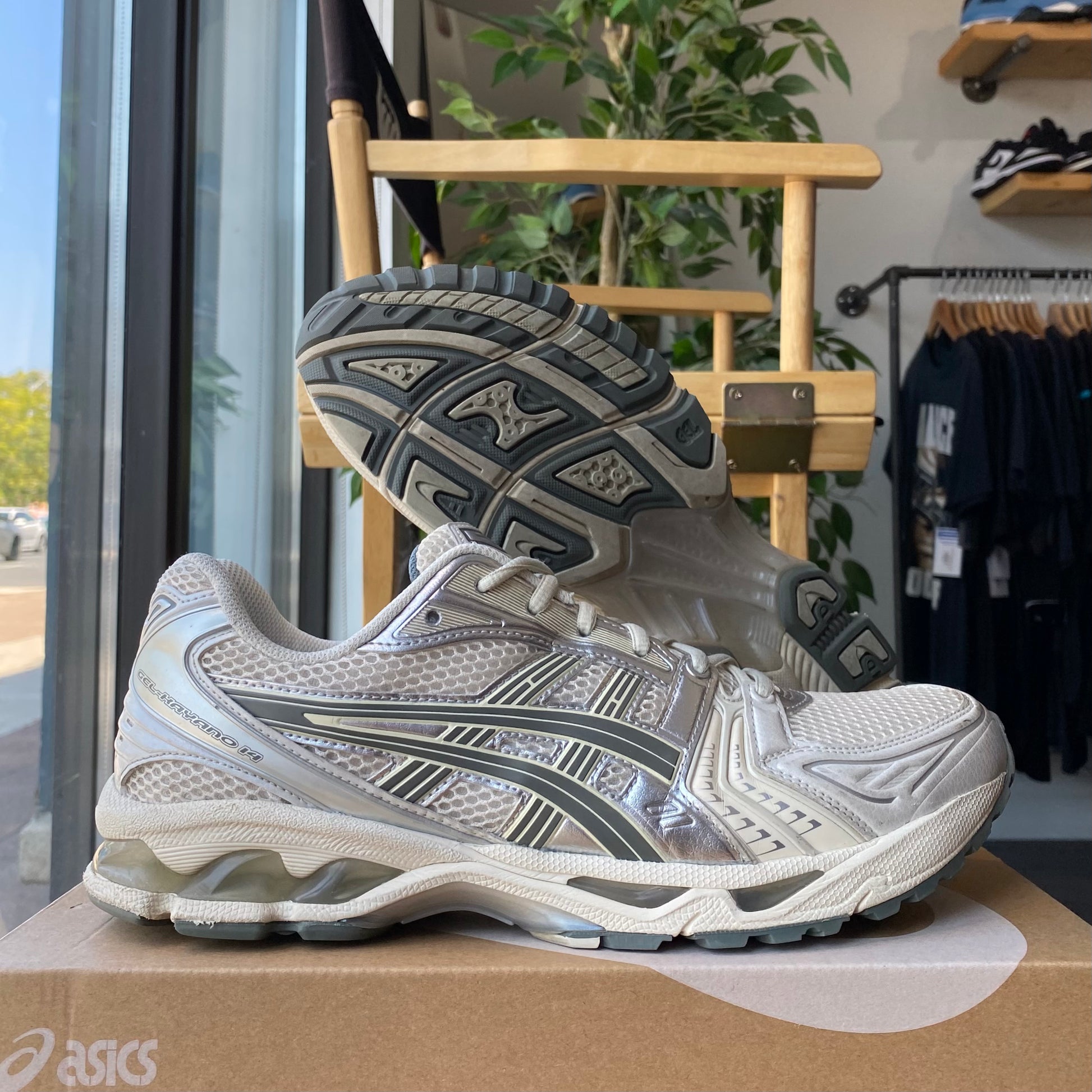 ASICS Gel Kayano 14 Birch Dark Pewter Size 11