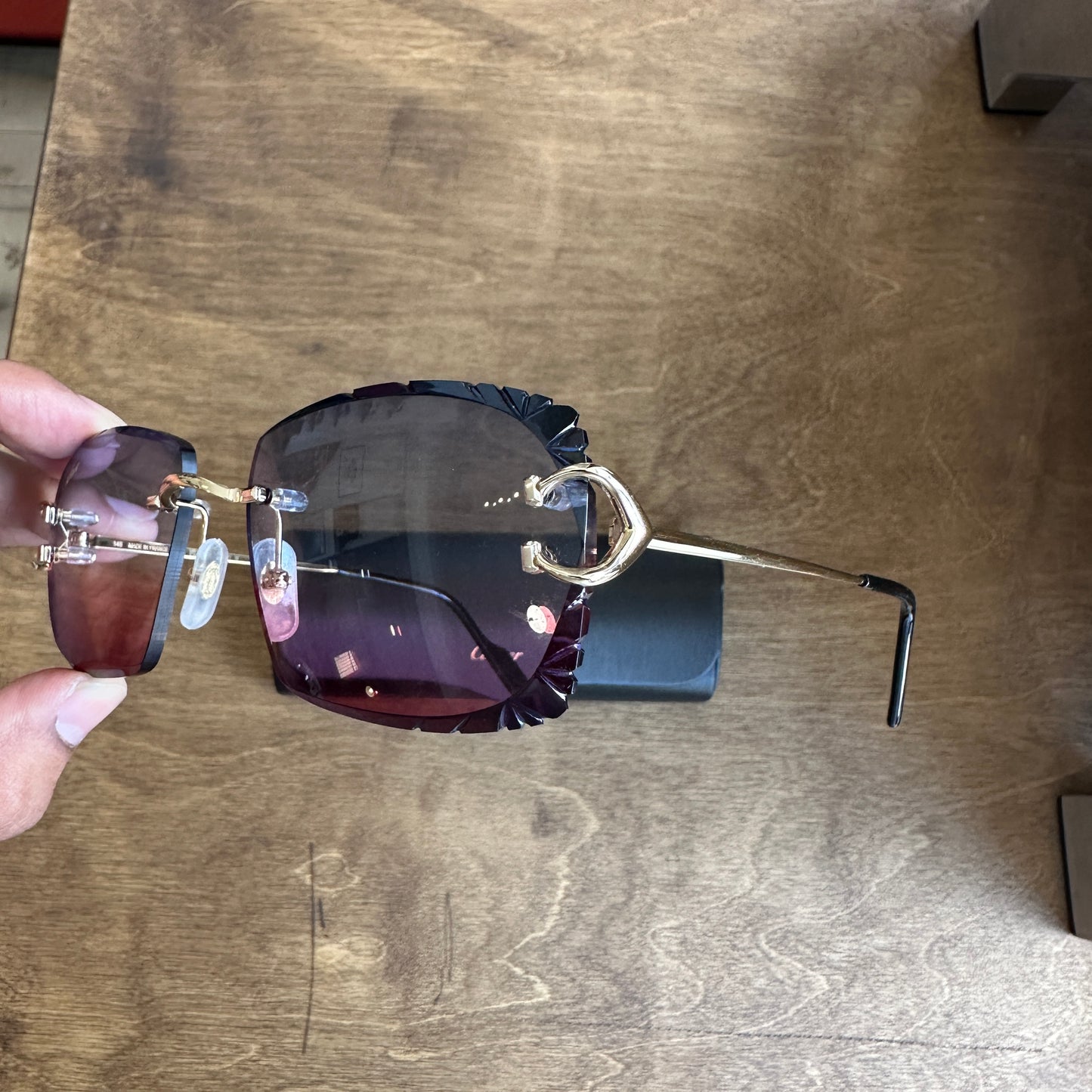 Cartier Big C Diamond Cut Sunglasses