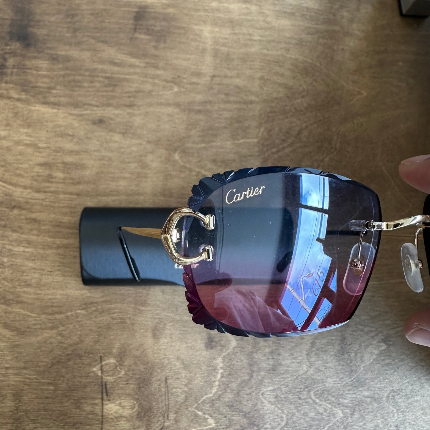 Cartier Big C Diamond Cut Sunglasses