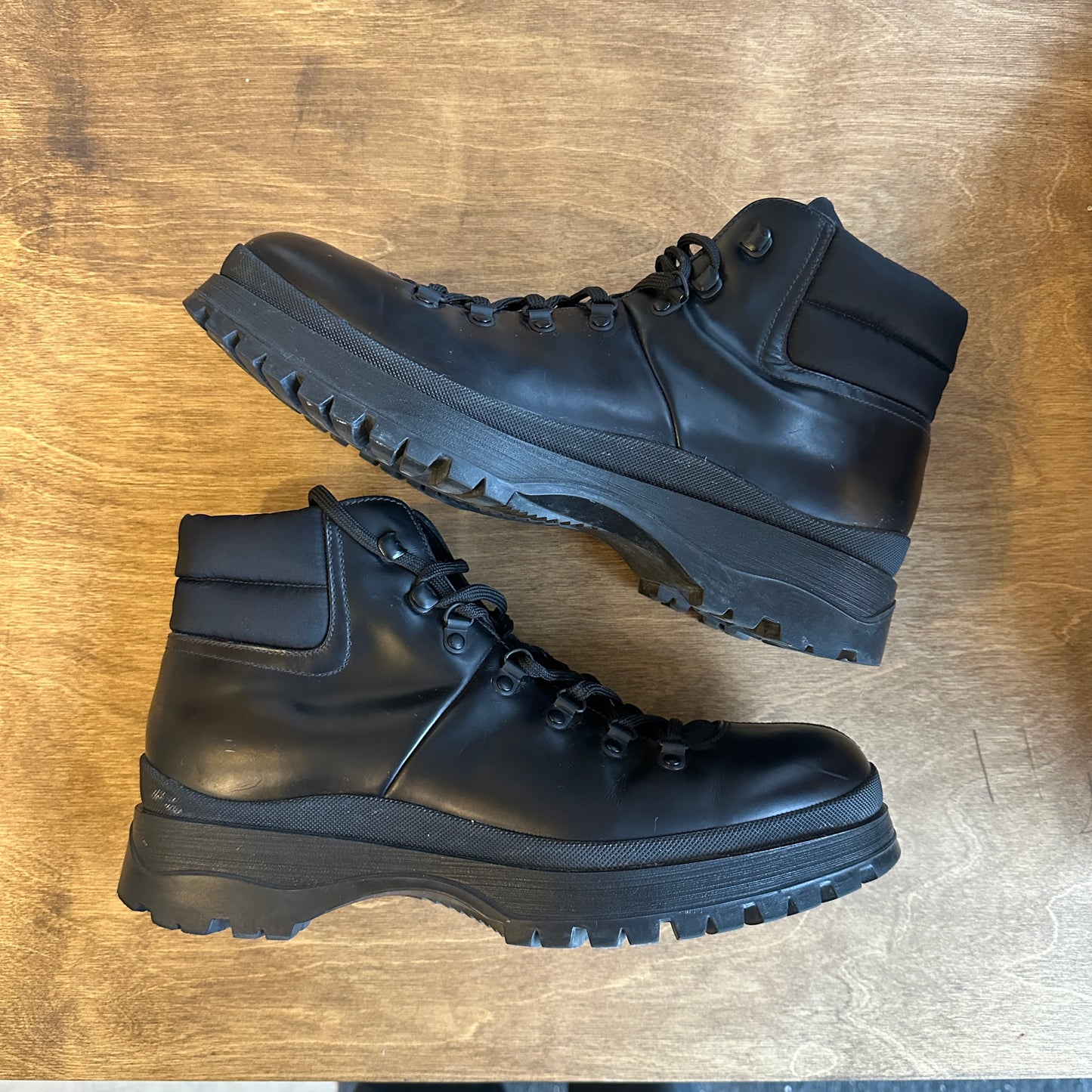 Prada Brixxen Leather Boot Size 9.5