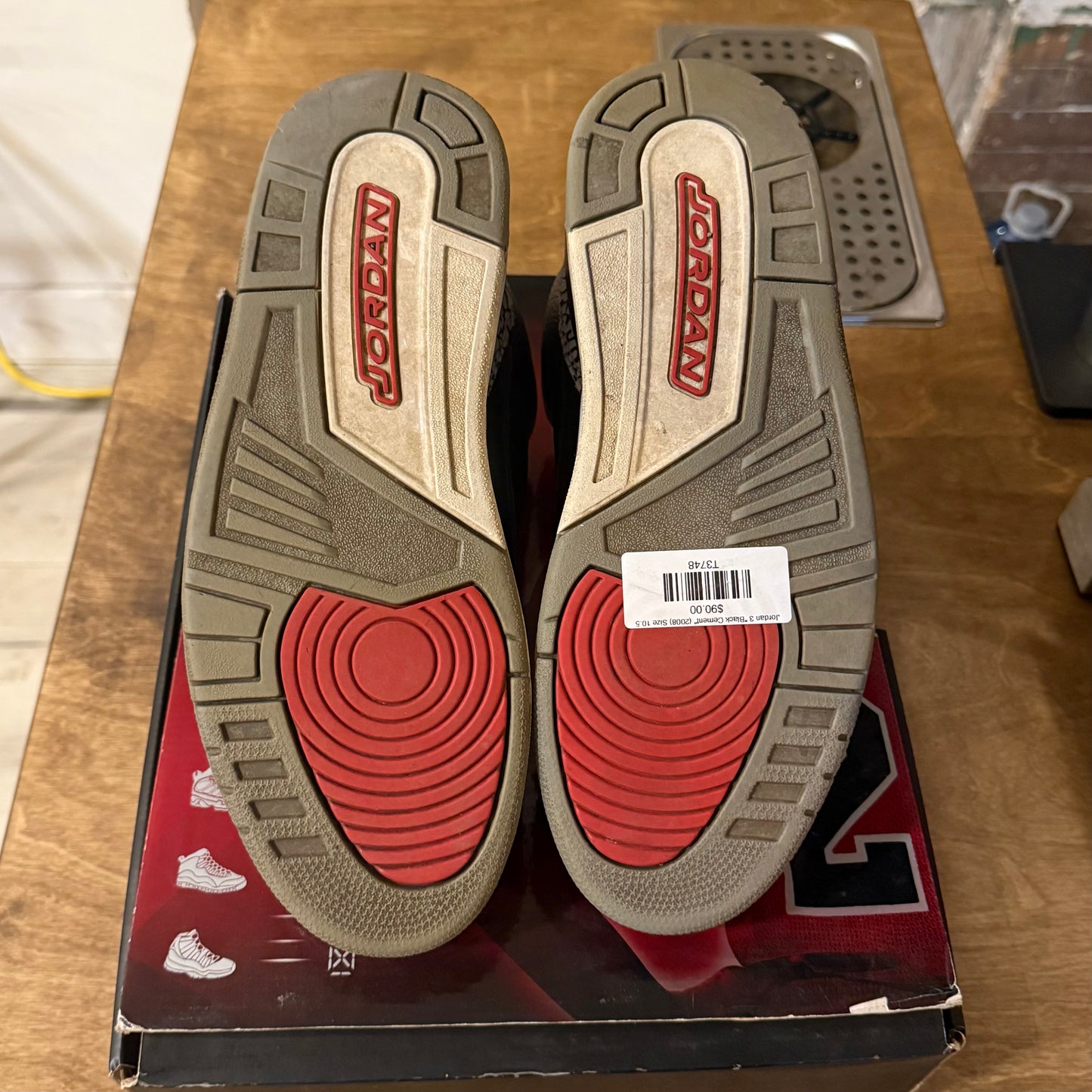 Jordan 3 "Black Cement" (2008) Size 10.5