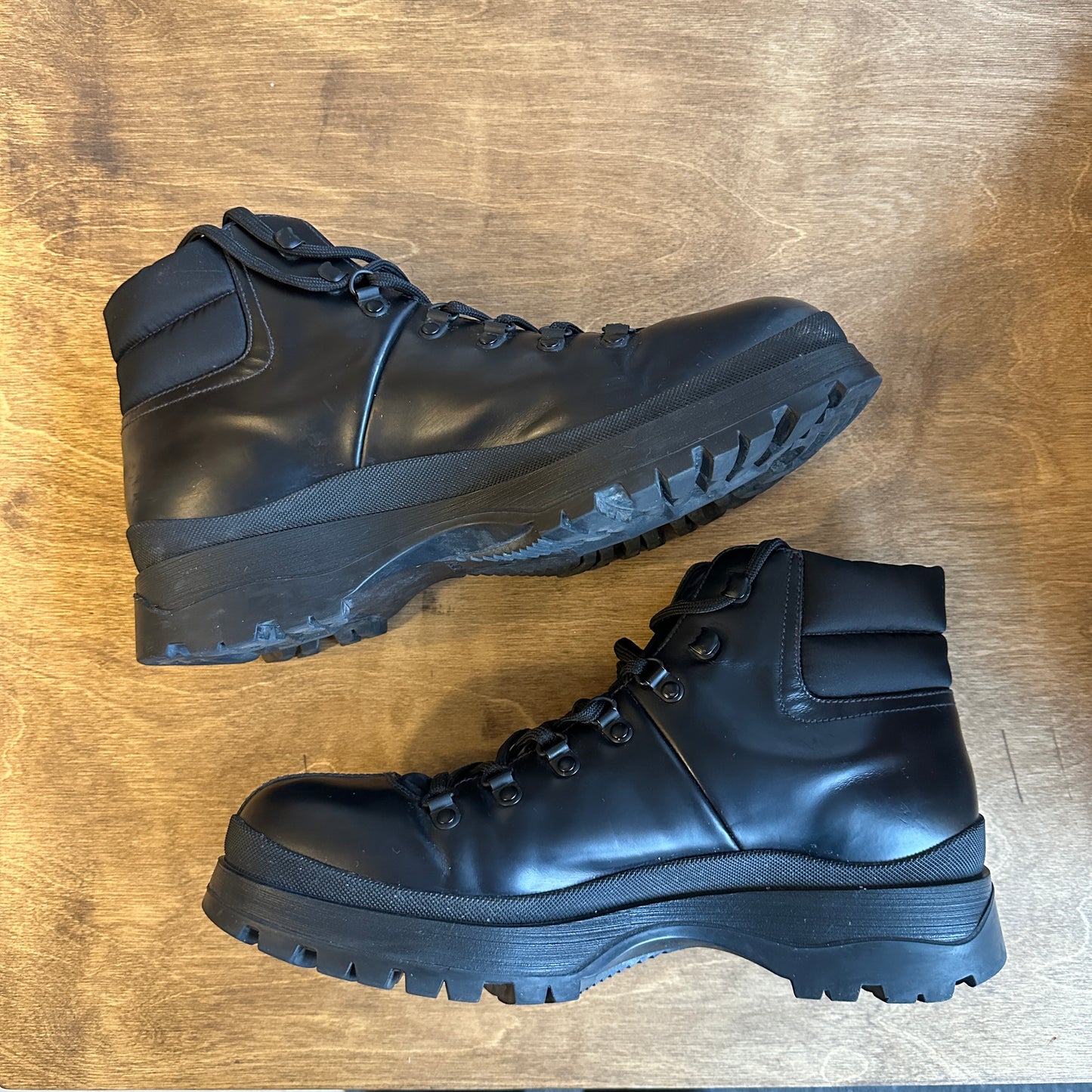 Prada Brixxen Leather Boot Size 9.5