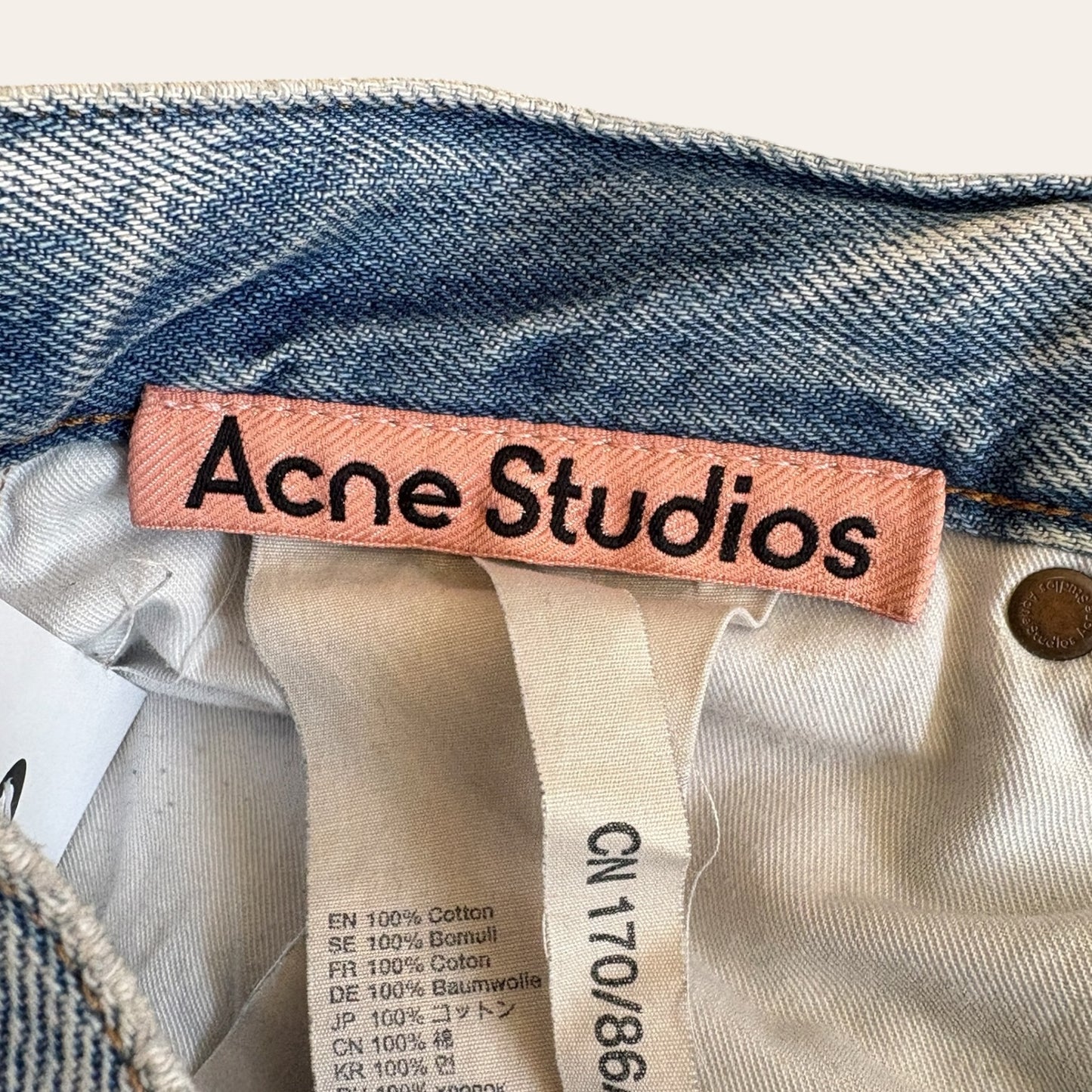 Acne Studios Loose Fit Jeans Size 31x30
