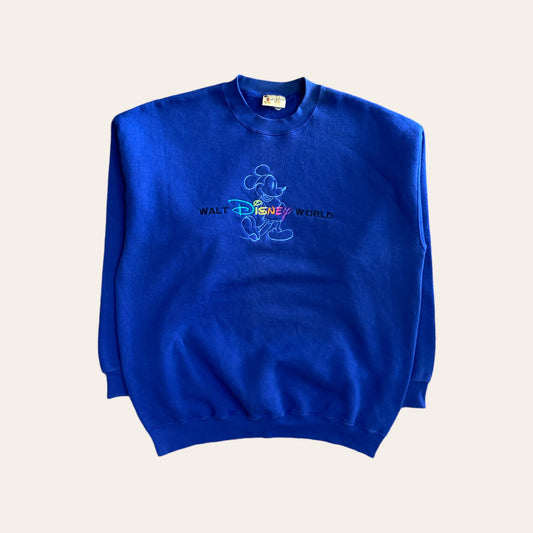 90's Walt Disney World Sweater Blue Size XL