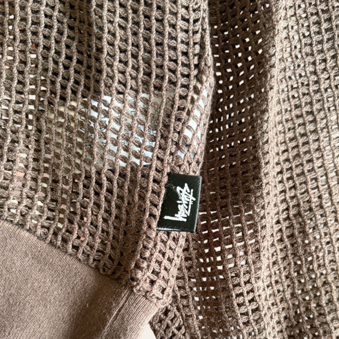 Stussy Mesh Sweater Brown Size XL