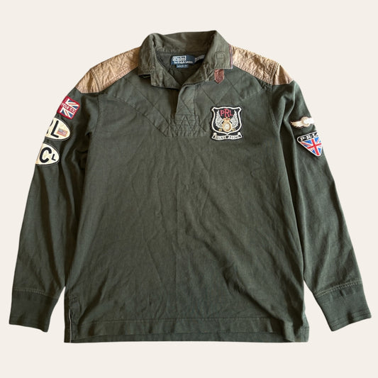 Vintage Polo RL Riders Rugby Shirt Size M