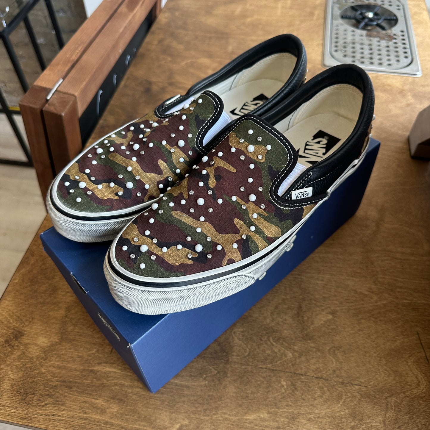 Vans Classic Slip On 98 "Pearlized Camo" Size 10.5