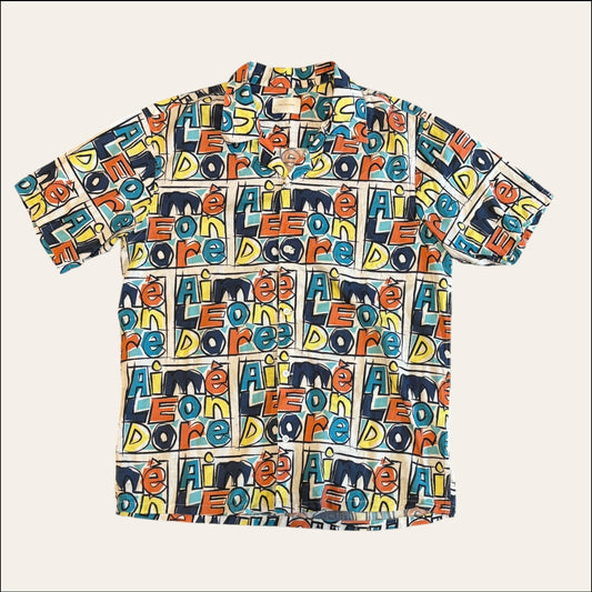 Aime Leon Dore AOP Button Up Shirt Size M
