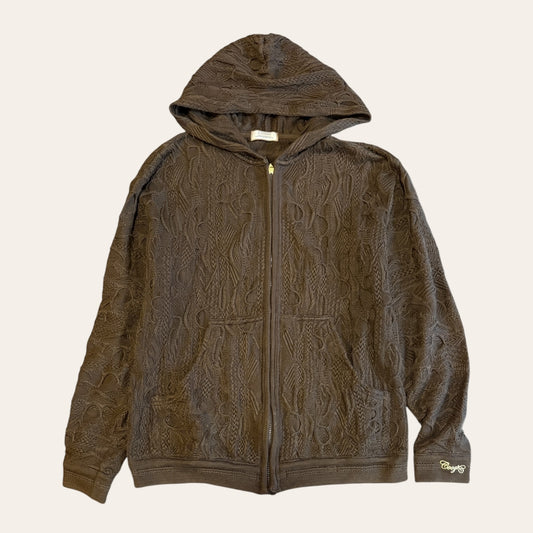 00's Coogie Knit Zip Up Hoodie Size XL