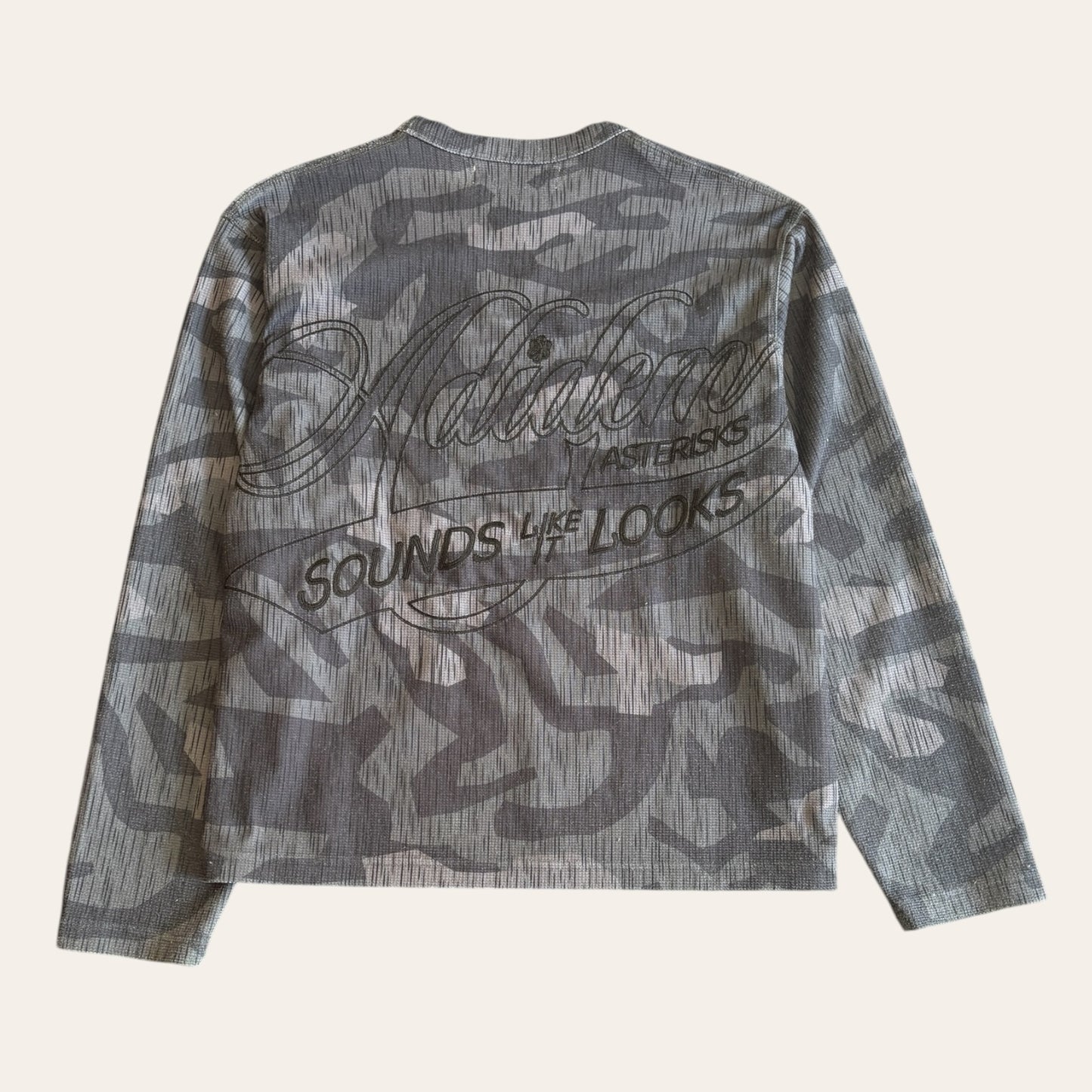 Adidem Asterisks Camo Long Sleeve Black Size M