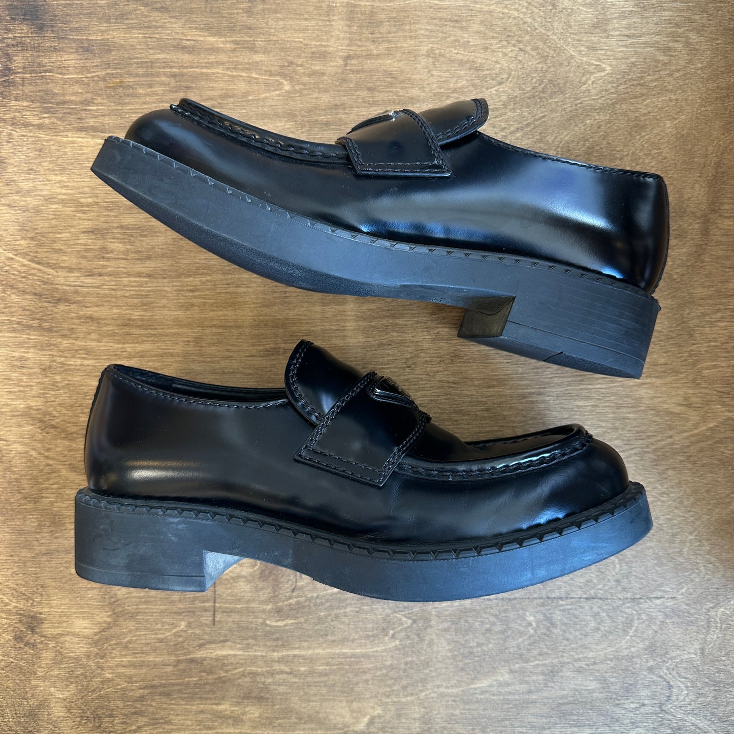 Prada Leather Loafers Size 7.5