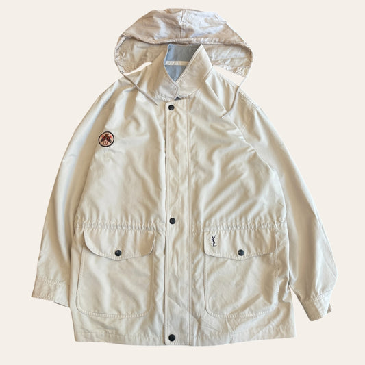 YSL Homme Raincoat Beige Size XL