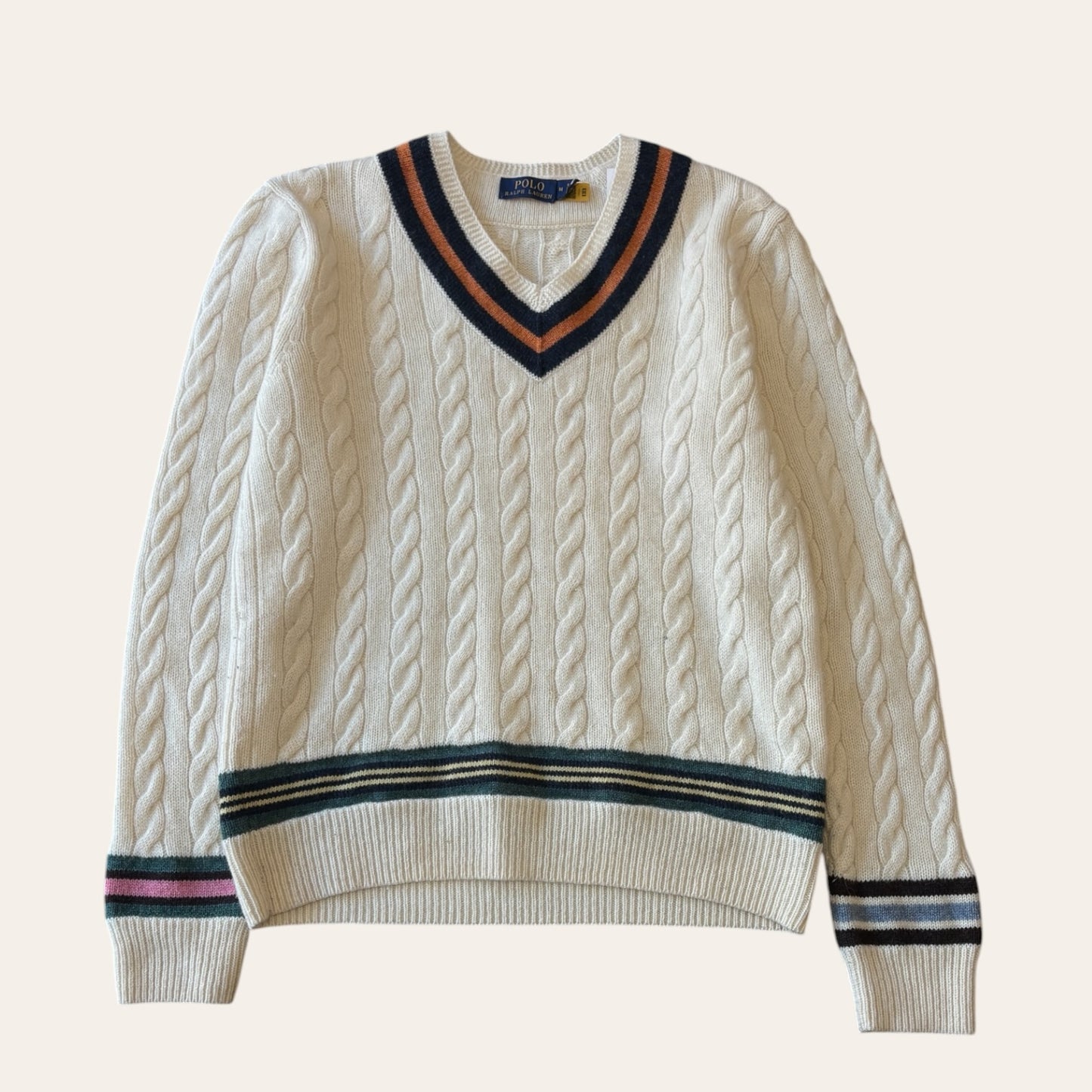 Polo Ralph Lauren V neck Knit Sweater Size M