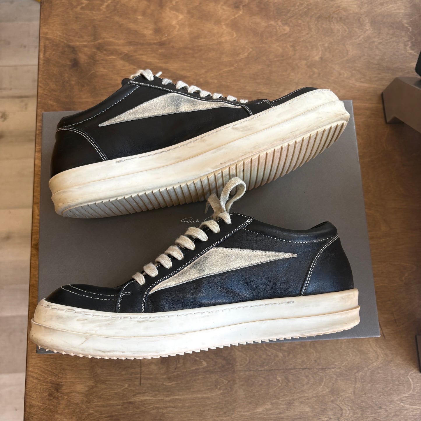 Rick Owens Vintage Sneaks Leather Size 42