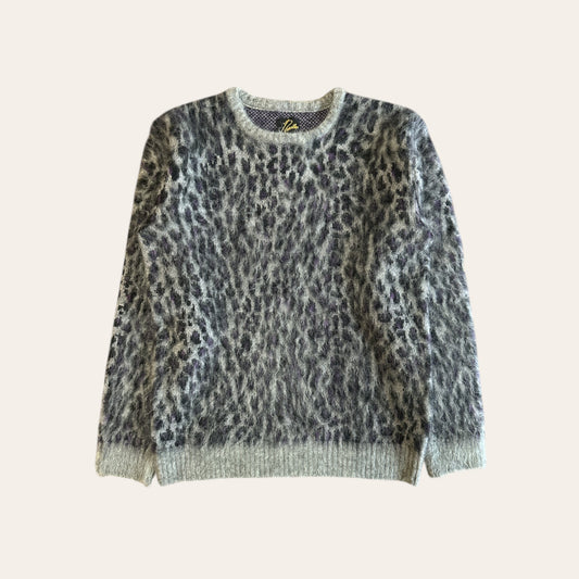 Needles Mohair Leopard Sweater Size M