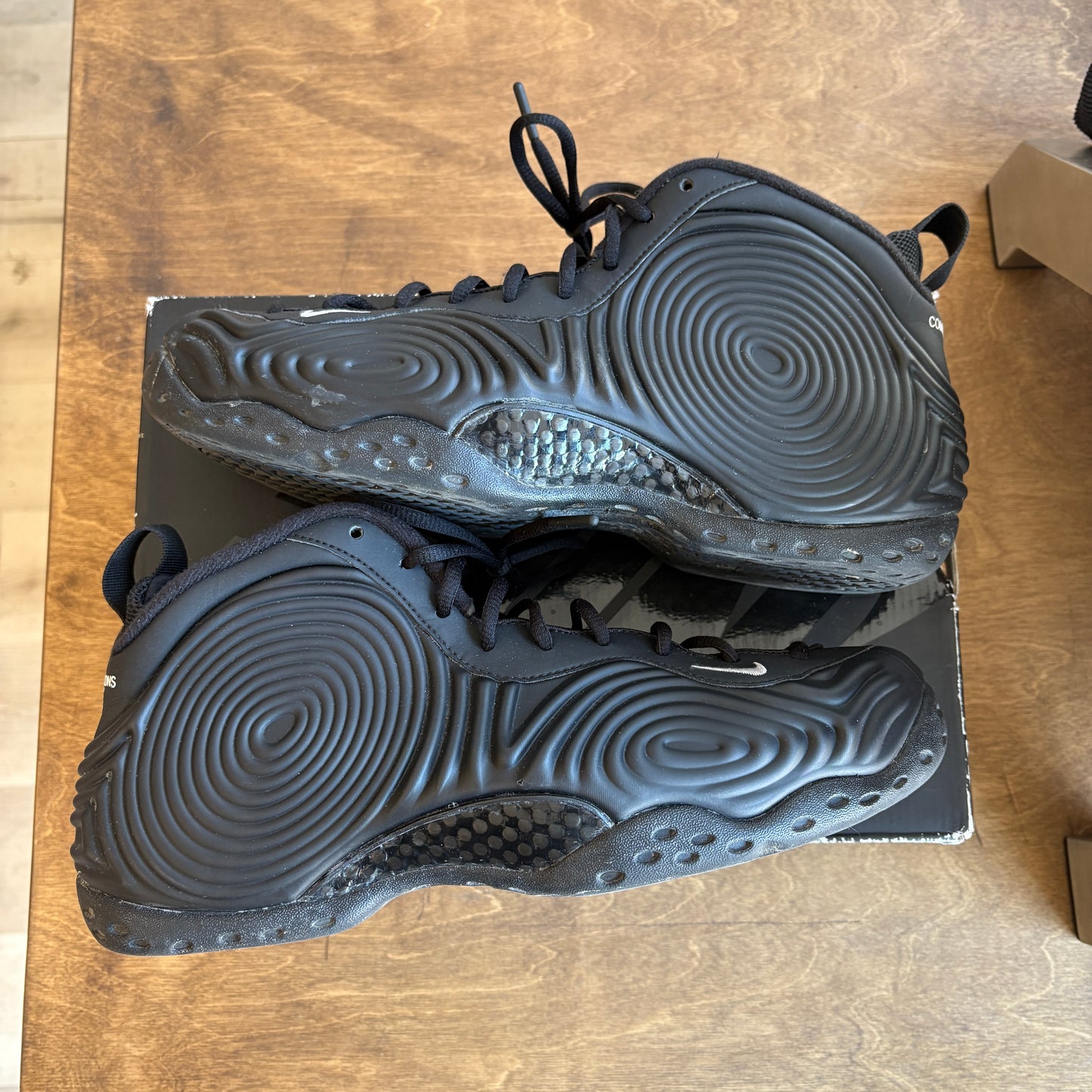 Nike x CDG Foamposite 'Black' Size 11