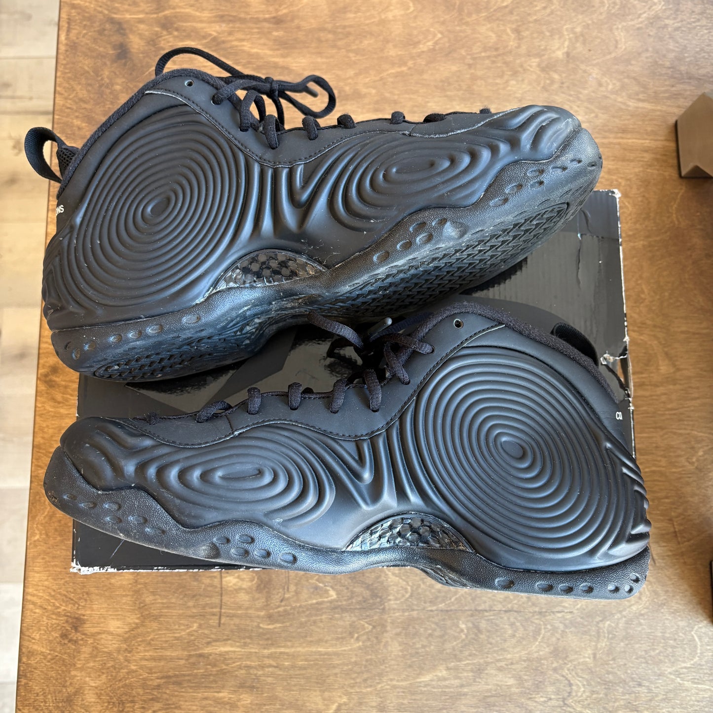 Nike x CDG Foamposite 'Black' Size 11