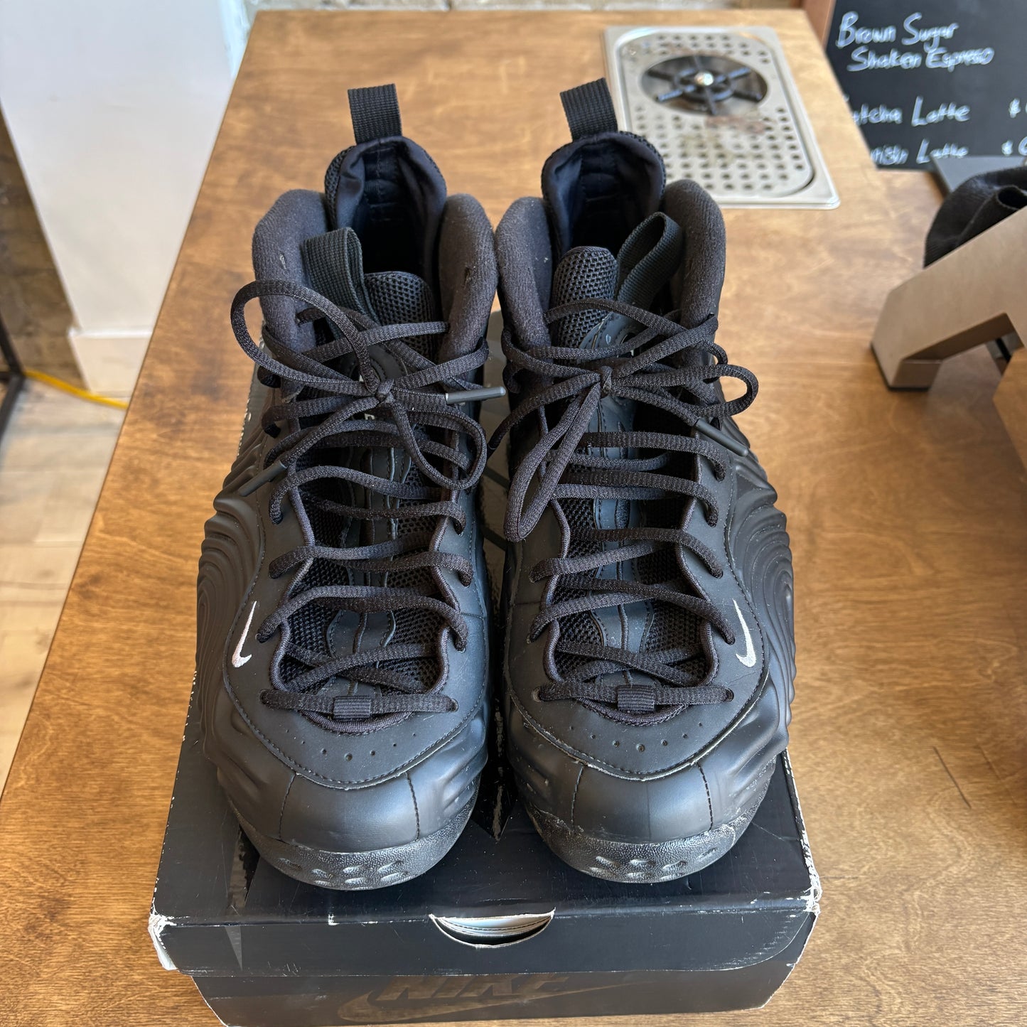 Nike x CDG Foamposite 'Black' Size 11