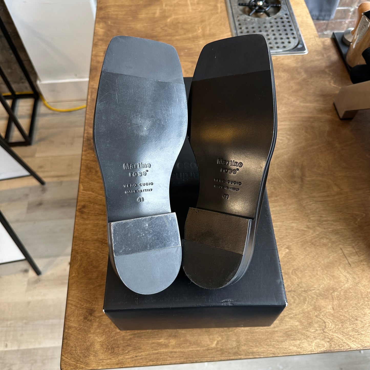 Brand New Martine Rose Beaded Square Toe Mule Size 41