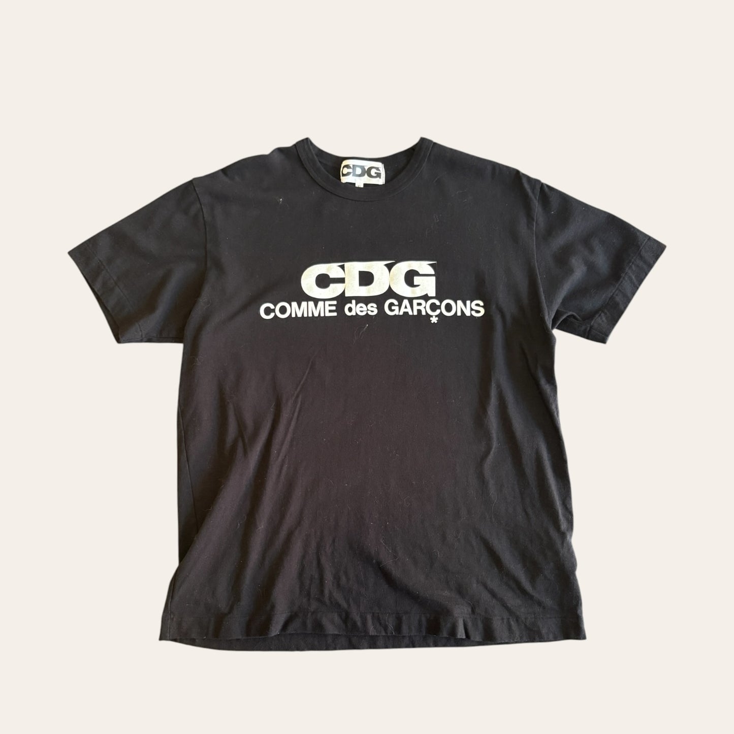 CDG Logo Tee Black Size XL