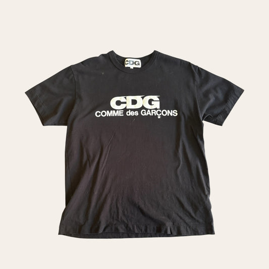 CDG Logo Tee Black Size XL