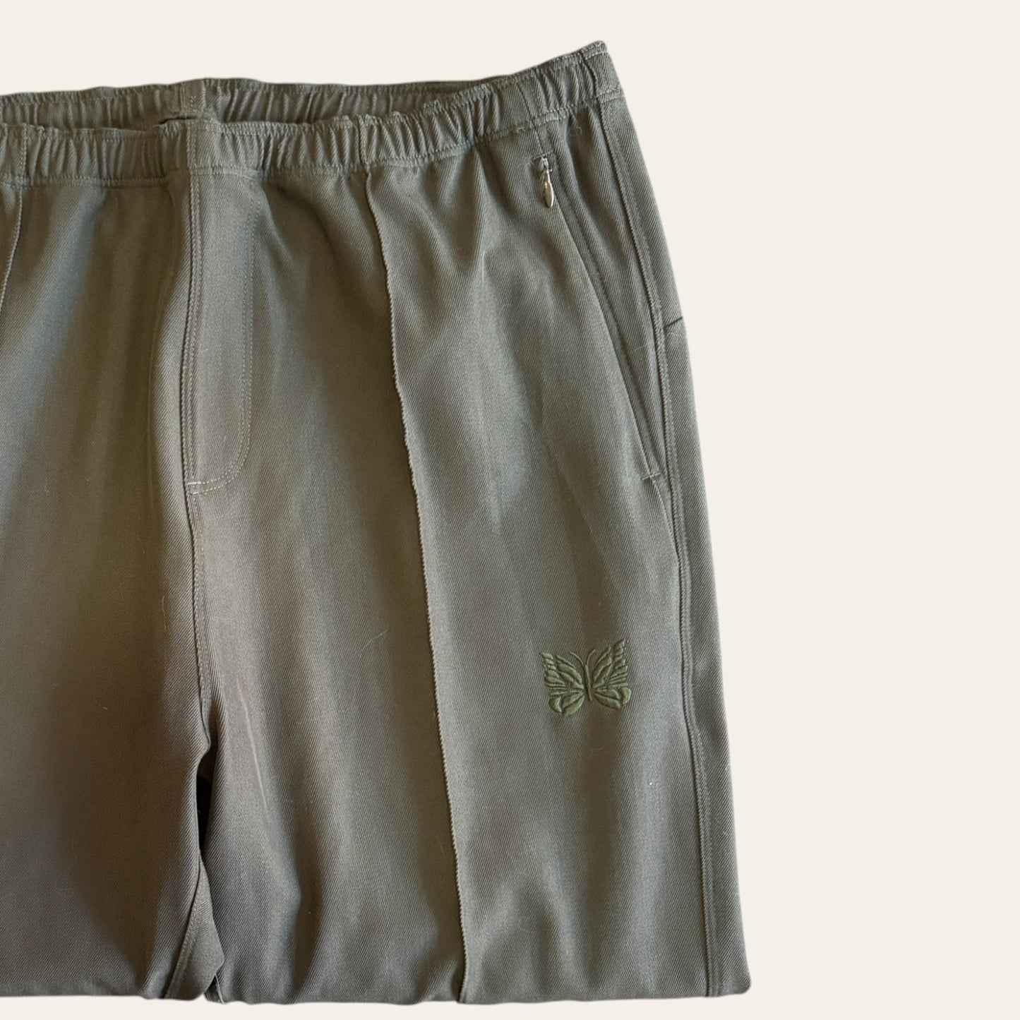 Needles Dark Green Pleated Track Pants Size M