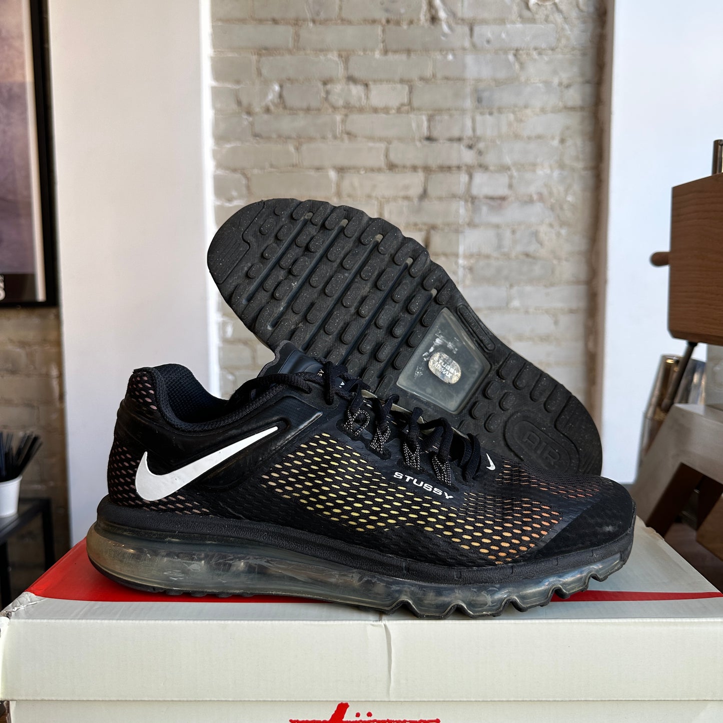 Stussy x Air Max 2013 "Black" Size 12