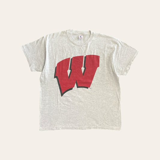 90's Wisconsin Badgers 'W' Tee Size XL