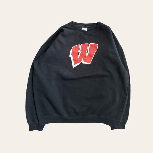 90's Wisconsin Badgers 'W' Sweater Size XL