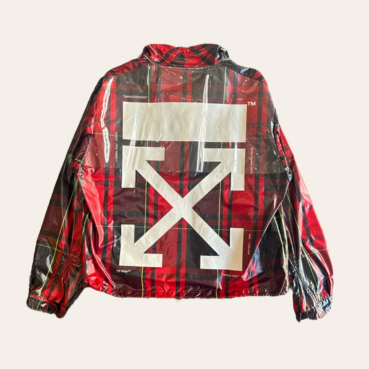 Off White Plaid Jacket Size XL